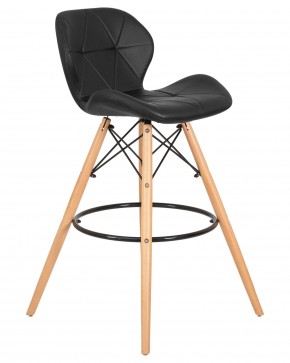 Стул барный DOBRIN BUTTERFLY BAR, ножки светлый бук, цвет чёрный в Асбесте - asbest.ok-mebel.com | фото 2