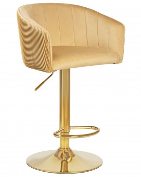 Стул барный DOBRIN DARCY GOLD, песочный велюр (1922-3) в Асбесте - asbest.ok-mebel.com | фото