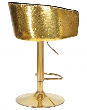 Стул барный DOBRIN DARCY GOLD SHINY, черный велюр с золотыми пайетками в Асбесте - asbest.ok-mebel.com | фото 4
