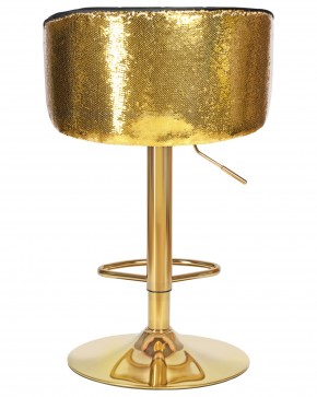 Стул барный DOBRIN DARCY GOLD SHINY, черный велюр с золотыми пайетками в Асбесте - asbest.ok-mebel.com | фото 5