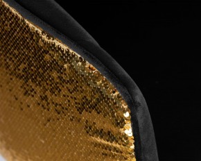 Стул барный DOBRIN DARCY GOLD SHINY, черный велюр с золотыми пайетками в Асбесте - asbest.ok-mebel.com | фото 8