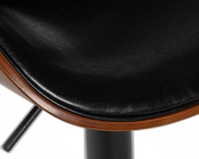 Стул барный DOBRIN KARTER BLACK, коричневый орех дерево (BWW), черный PU в Асбесте - asbest.ok-mebel.com | фото 8