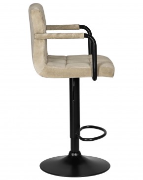 Стул барный DOBRIN KRUGER ARM BLACK, бежевый вельвет (LAR-E2041-04) в Асбесте - asbest.ok-mebel.com | фото 3