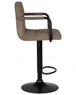 Стул барный DOBRIN KRUGER ARM BLACK, какао вельвет (LAR-E2041-05) в Асбесте - asbest.ok-mebel.com | фото 3