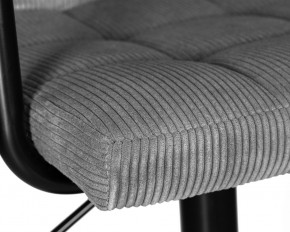 Стул барный DOBRIN KRUGER ARM BLACK, серый вельвет (LAR-E2041-25) в Асбесте - asbest.ok-mebel.com | фото 7