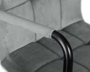 Стул барный DOBRIN KRUGER ARM BLACK, серый велюр (MJ9-75) в Асбесте - asbest.ok-mebel.com | фото 7