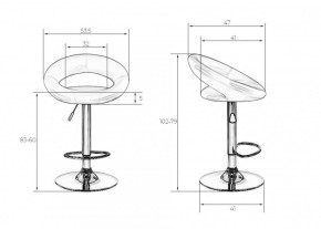 Стул барный DOBRIN MIRA LM-5001 (желтый) в Асбесте - asbest.ok-mebel.com | фото 3