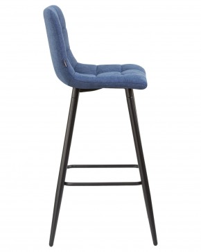 Стул барный DOBRIN NICOLE, черные матовые ножки, синяя ткань (UF860-14B) в Асбесте - asbest.ok-mebel.com | фото 3