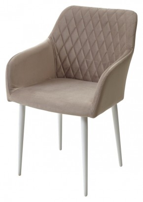 Стул BRANDY-X ЛАТТЕ #25 / белый каркас, велюр М-City в Асбесте - asbest.ok-mebel.com | фото 4