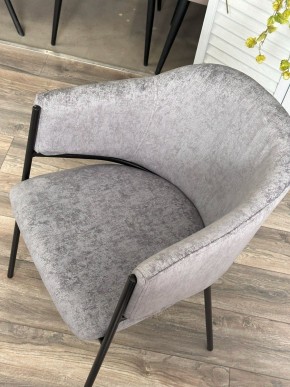 Стул ДИЛЛ, цвет RAIN 17 серый, велюр / черный каркас М-City в Асбесте - asbest.ok-mebel.com | фото 7