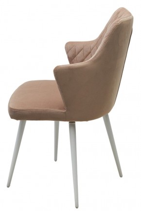 Стул HERMAN 360 град. БЕЖЕВЫЙ #5, велюр / белый каркас М-City в Асбесте - asbest.ok-mebel.com | фото 8