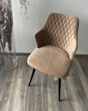 Стул HERMAN 360 град. БЕЖЕВЫЙ #5, велюр / черный каркас М-City в Асбесте - asbest.ok-mebel.com | фото 2