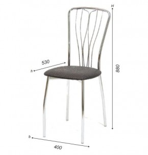 Стул Лилия А1.05-01 (Стандарт) хром/кожзам (4 шт.) в Асбесте - asbest.ok-mebel.com | фото 3