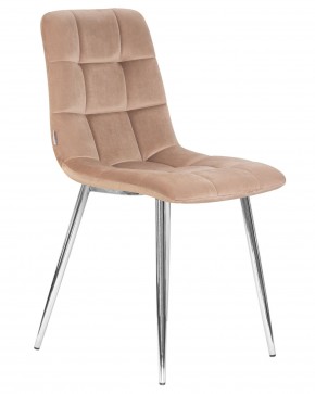 Стул обеденный DOBRIN ALEX, хром ножки, мокко велюр (V108-104),  в Асбесте - asbest.ok-mebel.com | фото 3