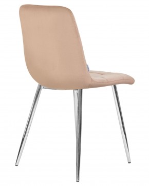Стул обеденный DOBRIN ALEX, хром ножки, мокко велюр (V108-104),  в Асбесте - asbest.ok-mebel.com | фото 4