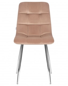 Стул обеденный DOBRIN ALEX, хром ножки, мокко велюр (V108-104),  в Асбесте - asbest.ok-mebel.com | фото 6
