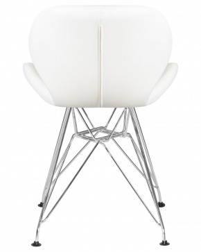 Стул обеденный DOBRIN BUTTERFLY CHROME, ножки хром, цвет белый в Асбесте - asbest.ok-mebel.com | фото 5
