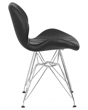 Стул обеденный DOBRIN BUTTERFLY CHROME, ножки хром, цвет чёрный в Асбесте - asbest.ok-mebel.com | фото 3