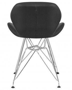Стул обеденный DOBRIN BUTTERFLY CHROME, ножки хром, цвет чёрный в Асбесте - asbest.ok-mebel.com | фото 5