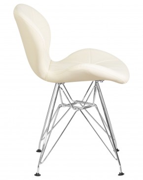 Стул обеденный DOBRIN BUTTERFLY CHROME, ножки хром, цвет кремовый в Асбесте - asbest.ok-mebel.com | фото 3
