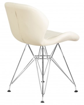 Стул обеденный DOBRIN BUTTERFLY CHROME, ножки хром, цвет кремовый в Асбесте - asbest.ok-mebel.com | фото 4
