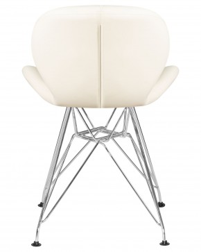 Стул обеденный DOBRIN BUTTERFLY CHROME, ножки хром, цвет кремовый в Асбесте - asbest.ok-mebel.com | фото 5