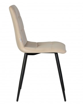Стул обеденный DOBRIN CHILLY, Бежевый Holland 07, основание черный в Асбесте - asbest.ok-mebel.com | фото 4