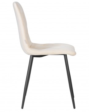 Стул обеденный DOBRIN CHILLY ROMBO, Бежевый Simple 44, основание черный в Асбесте - asbest.ok-mebel.com | фото 3