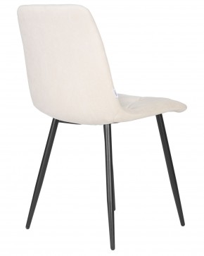 Стул обеденный DOBRIN CHILLY ROMBO, Бежевый Simple 44, основание черный в Асбесте - asbest.ok-mebel.com | фото 4