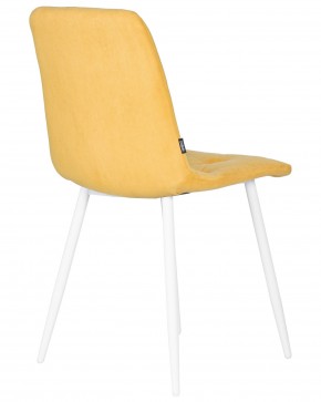 Стул обеденный DOBRIN CHILLY ROMBO, Горчичный Simple 15, основание белый в Асбесте - asbest.ok-mebel.com | фото 4
