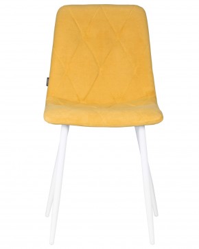 Стул обеденный DOBRIN CHILLY ROMBO, Горчичный Simple 15, основание белый в Асбесте - asbest.ok-mebel.com | фото 7