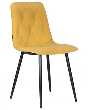Стул обеденный DOBRIN CHILLY ROMBO, Горчичный Simple 15, основание черное в Асбесте - asbest.ok-mebel.com | фото