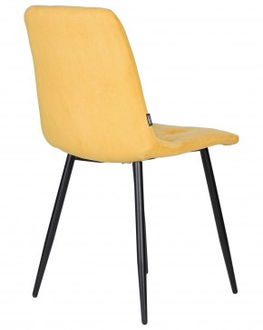 Стул обеденный DOBRIN CHILLY ROMBO, Горчичный Simple 15, основание черное в Асбесте - asbest.ok-mebel.com | фото 4