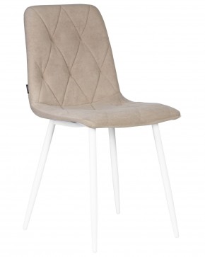 Стул обеденный DOBRIN CHILLY ROMBO, Капучино Simple 05, основание белый в Асбесте - asbest.ok-mebel.com | фото