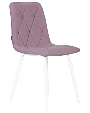 Стул обеденный DOBRIN CHILLY ROMBO, Лавандовый Simple 48, основание белый в Асбесте - asbest.ok-mebel.com | фото 2