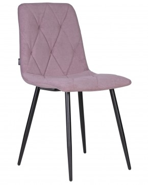 Стул обеденный DOBRIN CHILLY ROMBO, Лавандовый Simple 48, основание черное в Асбесте - asbest.ok-mebel.com | фото