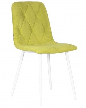 Стул обеденный DOBRIN CHILLY ROMBO, Лайм Simple 14, основание белый в Асбесте - asbest.ok-mebel.com | фото