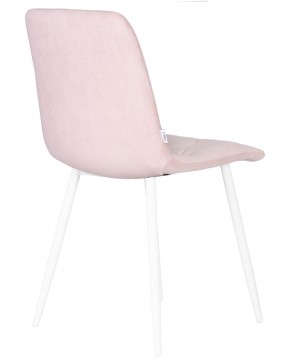Стул обеденный DOBRIN CHILLY ROMBO, Розовый Simple 03, основание белый в Асбесте - asbest.ok-mebel.com | фото 4