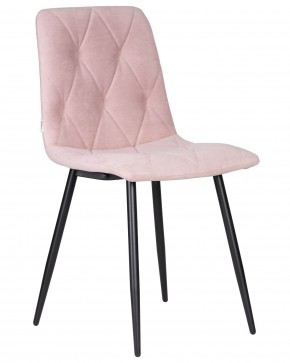 Стул обеденный DOBRIN CHILLY ROMBO, Розовый Simple 03, основание черное в Асбесте - asbest.ok-mebel.com | фото
