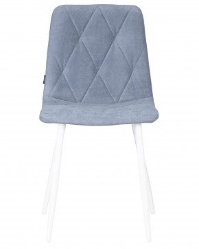Стул обеденный DOBRIN CHILLY ROMBO, Серо-голубой Simple 26, основание белый в Асбесте - asbest.ok-mebel.com | фото 6