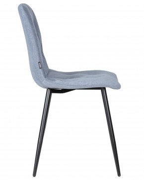 Стул обеденный DOBRIN CHILLY ROMBO, Серо-голубой Simple 26, основание черное в Асбесте - asbest.ok-mebel.com | фото 3