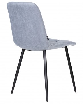 Стул обеденный DOBRIN CHILLY ROMBO, Серо-голубой Simple 26, основание черное в Асбесте - asbest.ok-mebel.com | фото 4