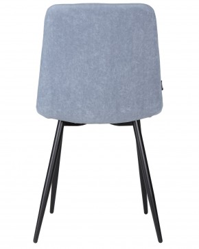 Стул обеденный DOBRIN CHILLY ROMBO, Серо-голубой Simple 26, основание черное в Асбесте - asbest.ok-mebel.com | фото 5