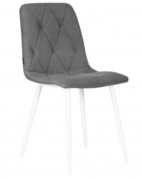 Стул обеденный DOBRIN CHILLY ROMBO, Серый Simple 33, основание белый в Асбесте - asbest.ok-mebel.com | фото