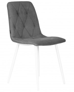 Стул обеденный DOBRIN CHILLY ROMBO, Серый Simple 33, основание белый в Асбесте - asbest.ok-mebel.com | фото 2