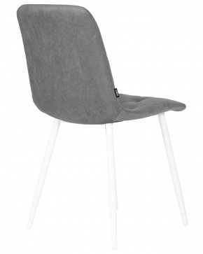 Стул обеденный DOBRIN CHILLY ROMBO, Серый Simple 33, основание белый в Асбесте - asbest.ok-mebel.com | фото 4