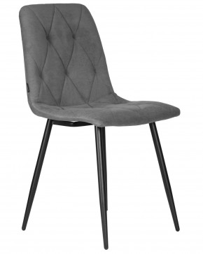 Стул обеденный DOBRIN CHILLY ROMBO, Серый Simple 33, основание черное в Асбесте - asbest.ok-mebel.com | фото 2