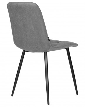 Стул обеденный DOBRIN CHILLY ROMBO, Серый Simple 33, основание черное в Асбесте - asbest.ok-mebel.com | фото 4