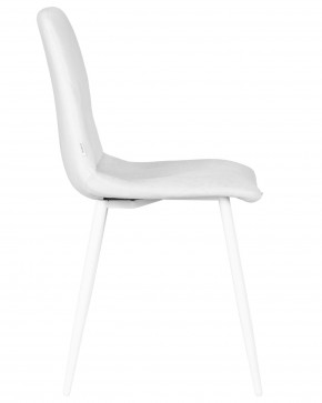 Стул обеденный DOBRIN CHILLY ROMBO, Светло-серый Simple 29, основание белое в Асбесте - asbest.ok-mebel.com | фото 3