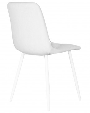 Стул обеденный DOBRIN CHILLY ROMBO, Светло-серый Simple 29, основание белое в Асбесте - asbest.ok-mebel.com | фото 4